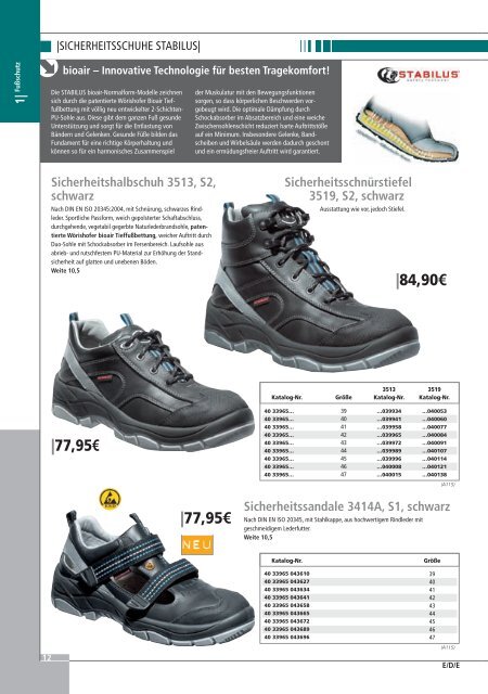 Arbeitsschutz 2009 / 2010 - E.W. NEU GmbH