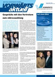 Februar 2012 - Wohnungsbaugenossenschaft VORWÄRTS eG