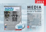 Mediadaten 2013 - technik + EINKAUF