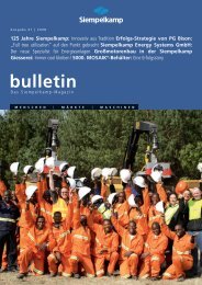 Bulletin 1/ 2008 - Siempelkamp