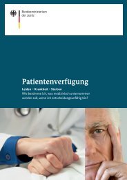 Patientenverfügung - Bundesministerium der Justiz