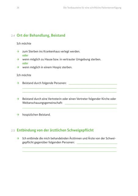 Patientenverfügung - Bundesministerium der Justiz