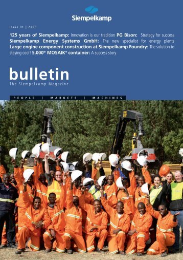 Bulletin 1/2008 - Siempelkamp