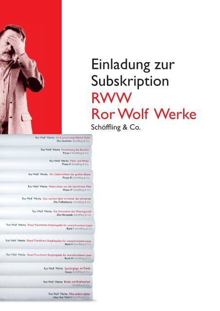 Prospekt Ror Wolf Werke - SchÃ¶ffling & Co.