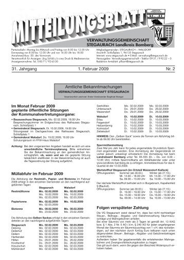 Februar 2009 - Verwaltungsgemeinschaft Stegaurach