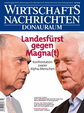 Ausgabe 02/2013 Wirtschaftsnachrichten Donauraum
