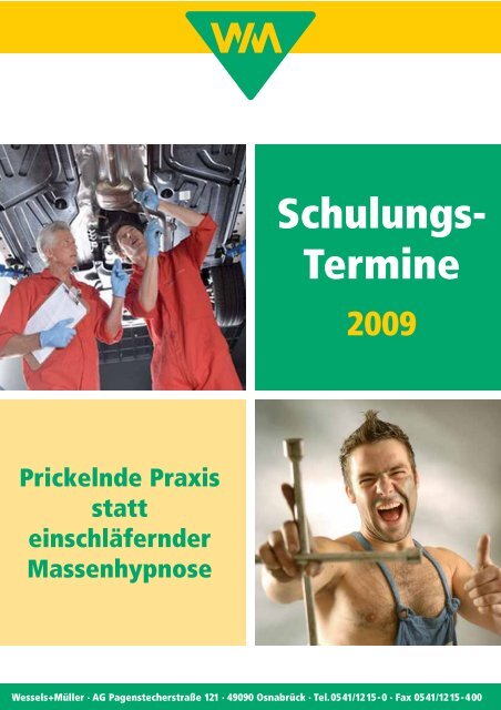 Schulungs Termine Wessels Muller Ag