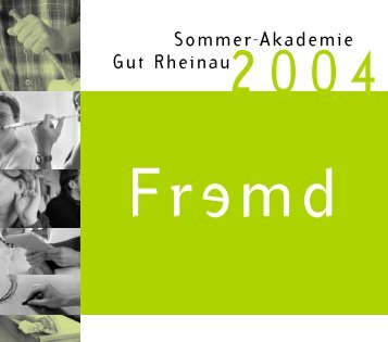 Programm 2004 - Sommerakademie Rheinau
