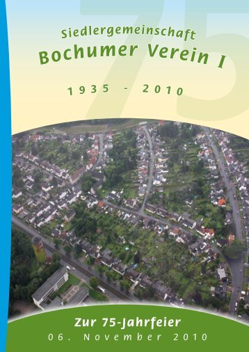 Festzeitung 75 Jahre Siedlergemeinschaft Bochumer Verein 1