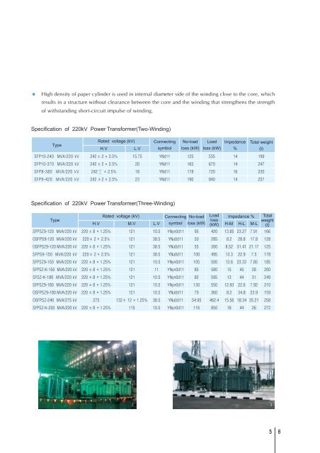 High Voltage Power Transformer Base on 110 Kv and 220 Kv