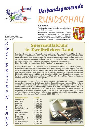2012, KW10 - Verbandsgemeinde Zweibrücken-Land