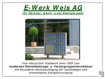 Das Unternehmen E-Werk Wels AG