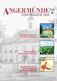 Stadtmagazin Angermünde 2004 - Stadtmagazine