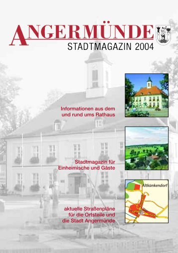 Stadtmagazin Angermünde 2004 - Stadtmagazine