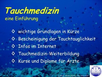 Einführung in die Tauchmedizin