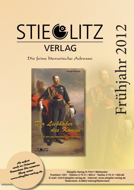 Der Liebhaber des Königs - Stieglitz Verlag