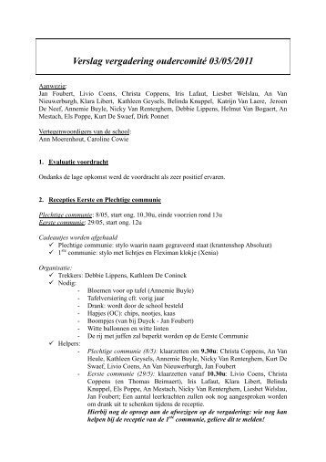 2011_05_11 Verslag OC.pdf - Vrije Basisschool Lochristi