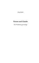 Person und Glaube - Institut zur Förderung der Glaubenslehre