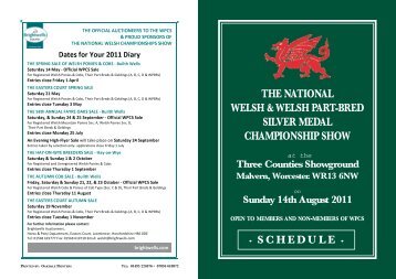 the national welsh & welsh part-bred silver medal championship show