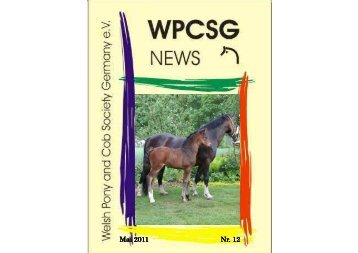 News 05.11.pub - Welsh Pony and Cob Society Germany e.V.