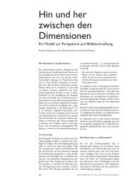 Hin und her zwischen den Dimensionen: Ein Modell - Mathematik.de
