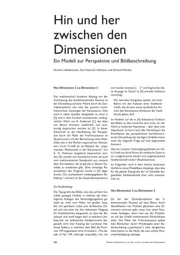 Hin und her zwischen den Dimensionen: Ein Modell - Mathematik.de