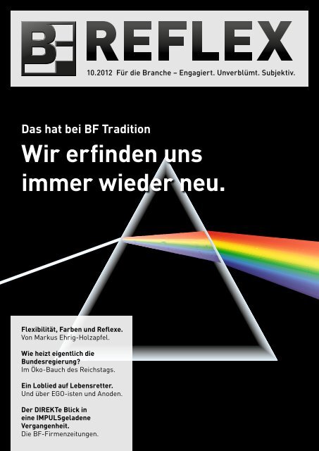 BF.REFLEX Ausgabe 10/12 downloaden - Bergmann & Franz