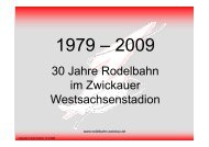 30 Jahre Rodelbahn - Rodelbahn Zwickau