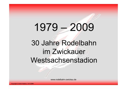 30 Jahre Rodelbahn - Rodelbahn Zwickau