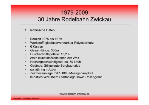 30 Jahre Rodelbahn - Rodelbahn Zwickau
