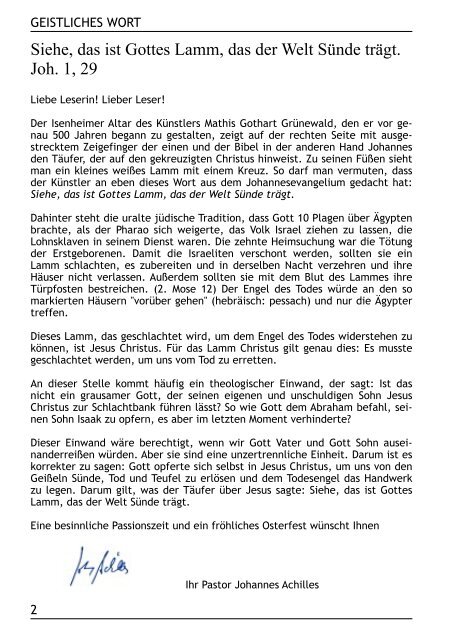 Gemeindebrief März - Mai 2012 - Kirchenregion Schellerten