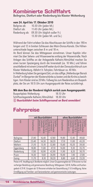 Fahrplan 2010