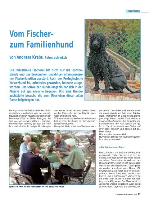 Vom Fischer- zum Familienhund - AUFRAD.CH Home