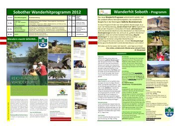 Wanderhitprogramm 2012 - Tourismusverband Südliche ...