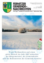 Fernitzer Gemeinde Nachrichten WEIHNACHTEN 2006 (5,67 MB