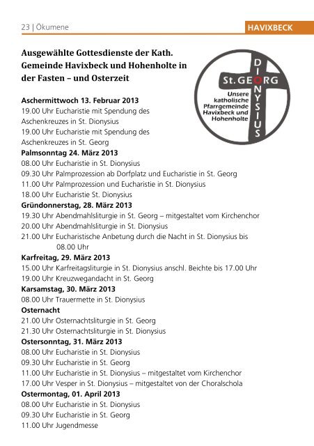 Ausgabe Februar - April 2013 - Evangelische Kirchengemeinde ...