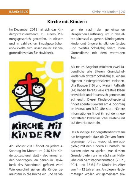 Ausgabe Februar - April 2013 - Evangelische Kirchengemeinde ...