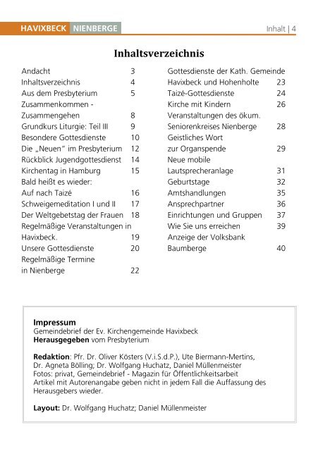Ausgabe Februar - April 2013 - Evangelische Kirchengemeinde ...