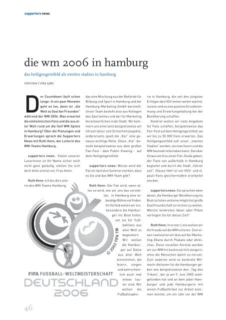 Ausgabe 45 12/2005 - HSV-Supporters