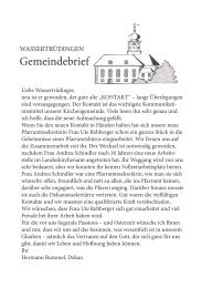 Gemeindebrief - Evangelische Kirchengemeinde Wassertrüdingen