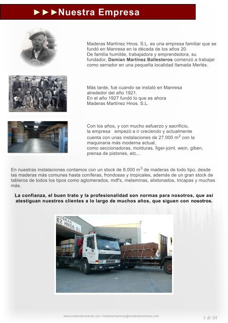 Catálogo Maderas Martinez Hnos. S.L. 2012 - 2014