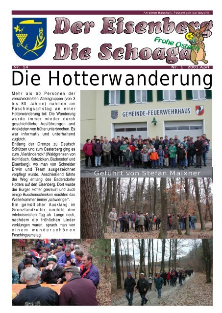 Die Hotterwanderung - Gemeinde Deutsch Schützen Eisenberg