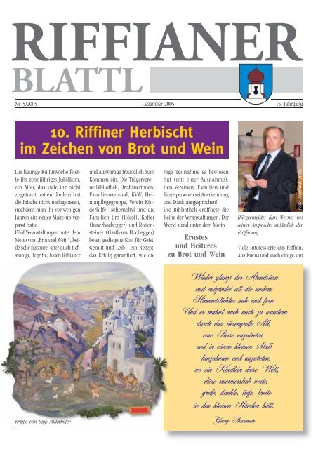10. Riffiner Herbischt im Zeichen von Brot und Wein