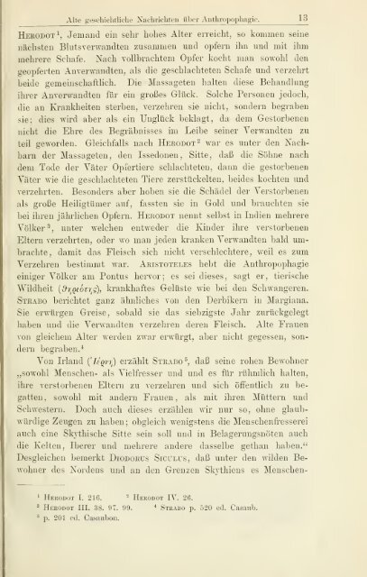 Die Anthropophagie. Eine ethnographische Studie