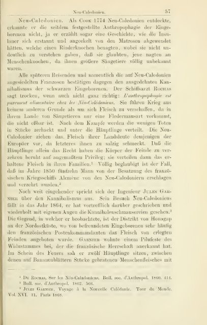 Die Anthropophagie. Eine ethnographische Studie