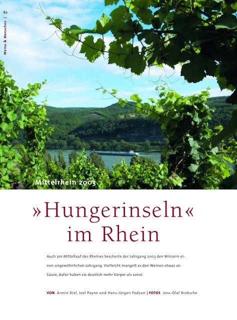 Hungerinseln« im Rhein - Schlossgut Diel