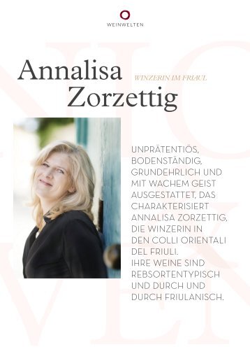 WEINWELTEN-PROFIL Annalisa Zorzettig, Winzerin im Friaul (pdf