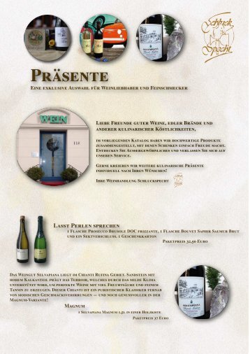Geschenke-Katalog 2012 als PDF - Weinhandlung Schluckspecht