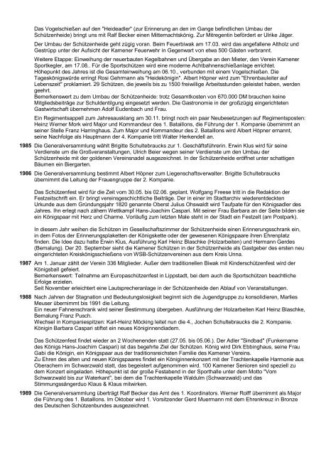Vereins Chronik Stand 2011.pdf - Schützenverein Kamen von 1820 eV