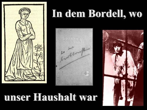 In dem Bordell wo unser Haushalt war - Desy